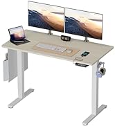 Bestier Electric Standing Desk 120 x 60 cm Height Adjustable Standing Desk with USB port Stand up...