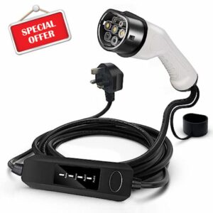 EV Charger Type 2 to 3 Pin Plug 5M