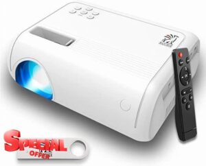Generic Bazcher Mini Projector 2024 Upgraded Portable with 32GB USB