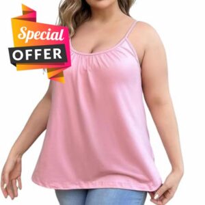 GYZXHK Womens Loose Camisole Top with Built in Padded Bra,Comfort Casual Padded Camisole