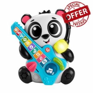 Fisher-Price Baby & Toddler Learning Toy Link Squad Jam & Count Panda with Interactive Music & Lights for Kids Ages 9+ Months