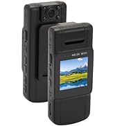 Dpofirs Mini Body Camera, 1080p Clip on Video Recorder with WiFi Hotspot, Loop Recording, Portabl...