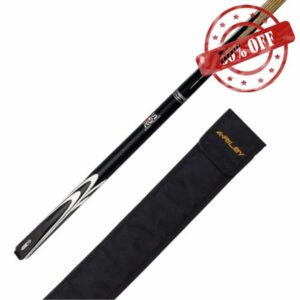 Riley Ronnie O'Sullivan 2 Piece North American Ash Snooker & Pool Cue - 145cm - 9.5mm tip with Soft Cue Case