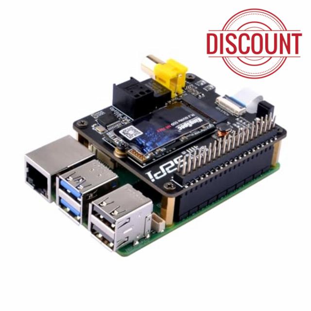 GeeekPi NVDigi Audio and M.2 NVMe SSD Adapter Board for Raspberry Pi 5