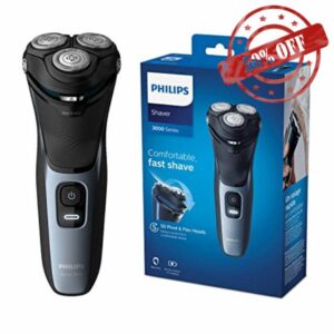 Philips Series 3000 Wet or Dry Men's Electric Shaver with a 5D Pivot & Flex Heads
