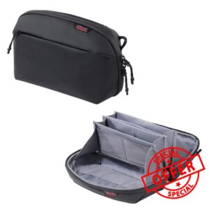 ULANZI TRAKER BP06 - Compact Cable Organizer Bag - Electronics and Accessories Storage Bag - Water Resistant Cable Organizer - 2 Litre Capacity - Black