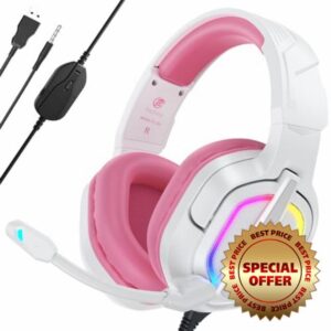 Fachixy「2024 New」FC200 Gaming Headset for PS4/PS5/PC/Xbox/Nintendo Switch
