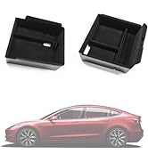 TOPABYTE All Weather Cargo Liners for 2024 Tesla Model 3 Highland Accessories TPE Material Trunk ...