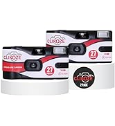 Clikoze Disposable Camera with 27 Exposures, ISO 400 35mm Film, Single-Use Camera with Flash