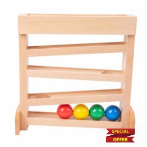 HTU Montessori Tracker Ball Drop Montessori Tracker Ball Maze Early Developmental Ball Run Great Birthday Gift for 1-3 Year Old for Babies