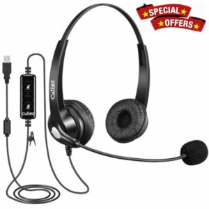 Callez USB Headset with Microphone Noise Cancelling for PC Laptop