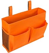 ELEZAY Bedside Organiser Waterproof Oxford Hanging Bedroom Caddy with Velcro Straps for Dorm Bunk...