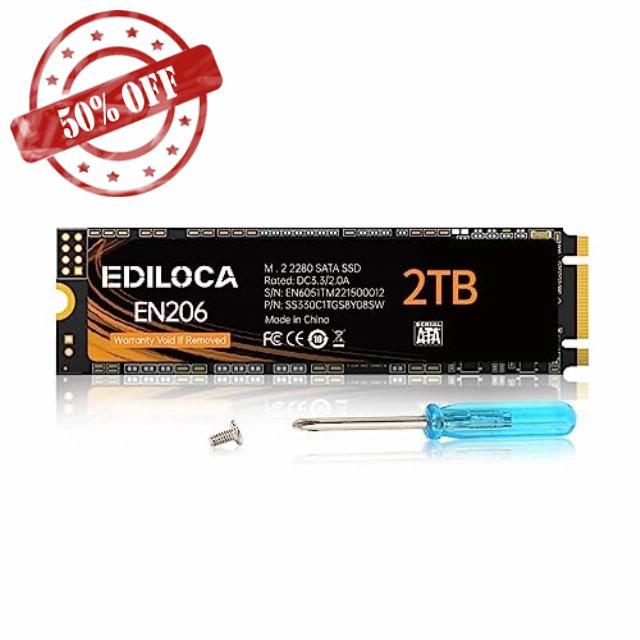Ediloca EN206 2TB SSD M.2 SATA 3D NAND TLC