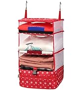ELEZAY Hanging Packing Cubes Transformable Garment Closet Organisers Storage for Suitcases Carry ...