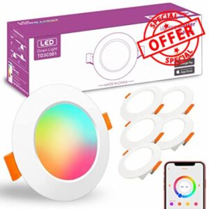 Led Downlights Ceiling 3 inch 60W Equivalent 600LM,Smart Recessed Spot Lights with APP Control