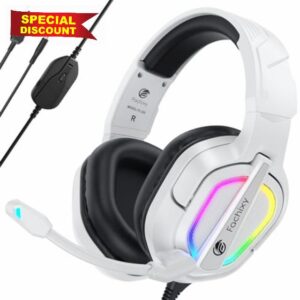 Fachixy「2024 New」FC200 Gaming Headset for PS4/PS5/PC/Xbox/Nintendo Switch