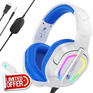 Fachixy「2024 New」FC200 Gaming Headset for PS4/PS5/PC/Xbox/Nintendo Switch