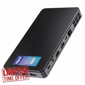 MeLE Mini PC Overclock4C Win11Pro N100(up to 3.4GHz) Alder-Lake 12th Gen 16GB RAM 512GB Micro Computer Small Desktop Office Education Home Triple Screen Display Full Function USB