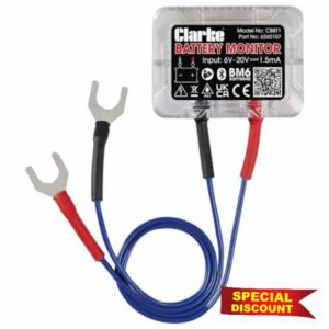 CLARKE CBBT1 12V BLUETOOTH BATTERY MONITOR/TESTER AND VEHICLE LOCATOR