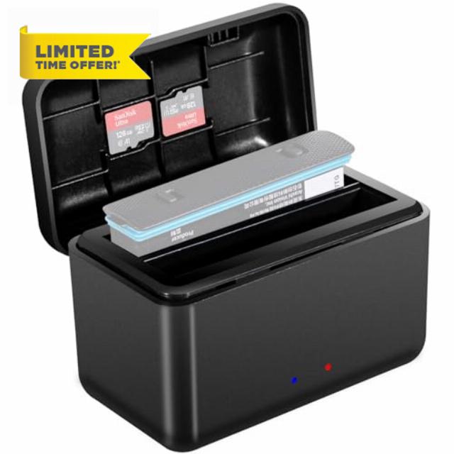 Honbobo X4 Charger compatible with Insta360 X4 Battery Charger Battery Charging Case Fast Battery Charging Dual Charging Accessories
