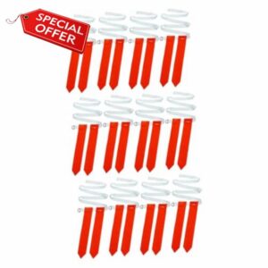 Milisten Baseball Belts 12 Pcs Nylon Rugby Waist Belt Baseball Belt Kid Soccer Ball Soccer Balls for Belts for Tag Rugby Belts Rugby Training Ribbon Belt Child Trainer Red Football