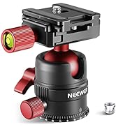 Neewer Tripod Ball Head Mount Adapter, Low Profile Tripod Head Camera Ball Mount, Quick Lock with...