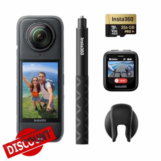 Insta360 X4 GPS Bundle - 8K Waterproof 360 Action Camera