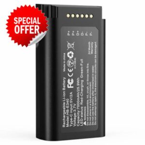 Adicop Rechargeable Battery compatible with eufy e340 7000mAh Battery Replacement Easy Install&Remove Rechargeable Battery compatible with Video Doorbell E340 (1 Pack)