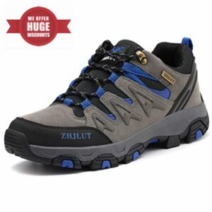 Unitysow Men's Trekking Hiking Shoes Waterproof Walking Shoes Trainers Outdoor Lightweight Camping Climbing Shoes Sneake