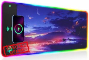 GIM Wireless Charging RGB Gaming Mouse Pad 15W