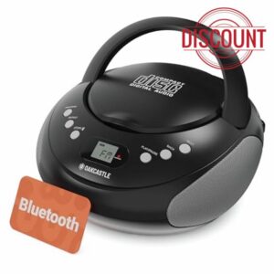 Portable Bluetooth CD Boombox with FM radio | CD