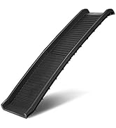 GYMAX Folding Dog Ramp, Long Safety Ramps with Non-slip Foot Pads, Lightweight Portable Pet Ramp ...