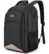 Lumesner Travel Laptop Backpack with USB Charging Port; 15.6 Inch Anti Theft Business Backpack fo...
