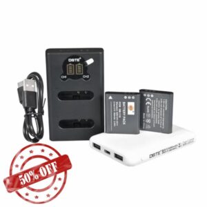 DSTE DB-110 DB110 QIAOJINLIN Replacement Battery Travel Battery Kit Compatible with Ricoh GR III