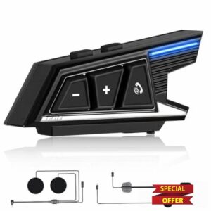 ZHIDUOXING BT40 Motorcycle Bluetooth Headset with Soft and Hard Microphones