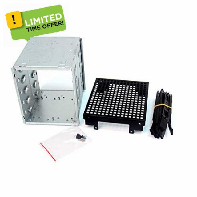 Myazs Hard Drive Cage Hard Disk Tray Rack Stainless Steel With Fan Space Adapter Tray Bracket For Computer PC For Cas Built-in Mechanical Hard Drive Disk Computer Components And Hardware HDD