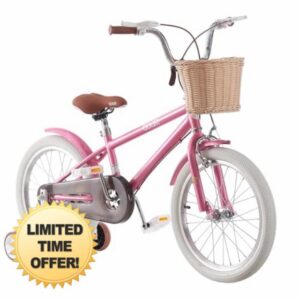 BSTSEL Kids Bike 12" 14" 16" 18" 20" Pink Baby Girls Children Bicycle with Basket