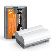 K&F Concept LP-E6NH Battery, 2 Pack Replacement Batteries with USB C 2.5H Fast Charging for Canon...