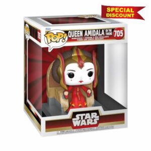 Funko POP! Deluxe: Star Wars Episode 1 The Phantom Menace Anniversary - Padmé Amidala on Throne - Collectable Vinyl Figure - Gift Idea - Official Merchandise - Toys for Kids & Adults - Movies Fans