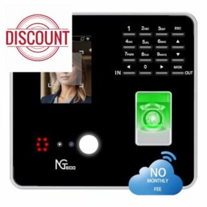 NGTeco TC1 Cloud Clocking in Machine for Employees Small Business with Face