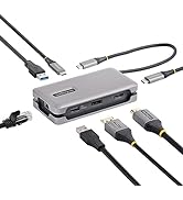 StarTech.com USB-C Triple Monitor Docking Station - HDMI/DP Triple 4k USB C Dock - 5x USB Hub - G...