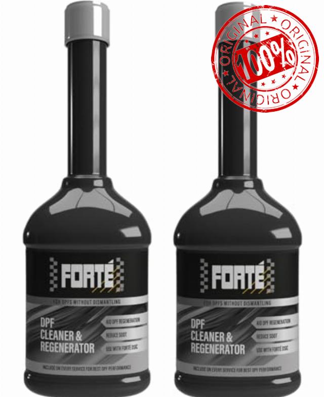 2 x Forte DPF Cleaner and Regenerator 400ml Diesel Particulate Filter Cleaner + reduces soot emissions