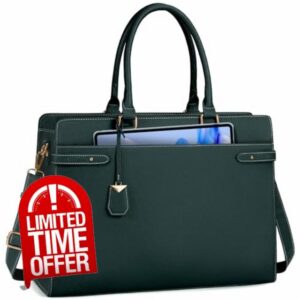 NEWHEY Laptop Bags for Women 15.6 Inch Tote Bag Handbags Women Large Work Bags PU Leather Shoulder Bag Ladies Briefcase for Office Business Shopping School