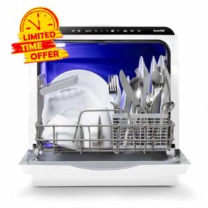 Mini Portable Tabletop 5L Dishwasher with 2-4 Place Settings