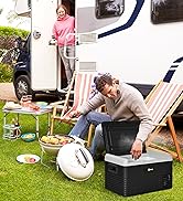 Outsunny Portable Camping Sink with Running Water and Wastewater Tank, Hand Wash Basin with Rolli...