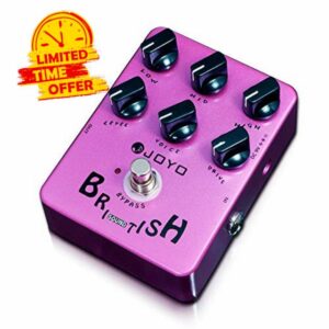 JOYO Overdrive British Rock Amp Simulator Pedal Brit-Rock Era Bluesbreaker Overload for Electric Guitar Effect - Bypass (British Sound JF-16)