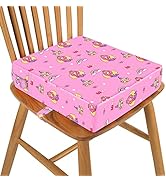 Booster Seat Dining Chair, PU Washable Double seat Belts Non-Slip Bottom Kids Booster Seat Table,...