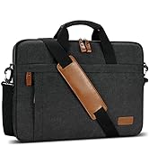 Estarer Laptop Messenger Shoulder Bag 17.3 Inch Mens Water Resistant Canvas Satchel Briefcase for...