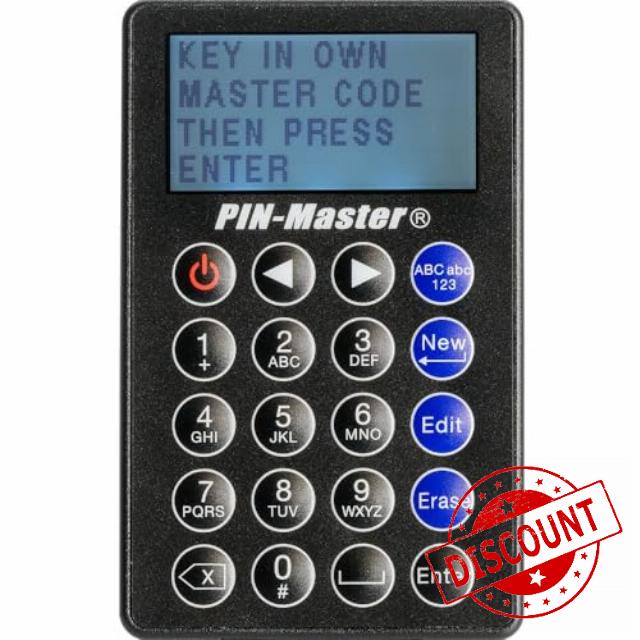 PIN-Master PIN Code & Password Manager (Up to 150 Codes) - Electronic PIN Code & Password Organizer - Basic Password Keeper - Electronic Password Journal - Password Book Small Size - Credit Card Size
