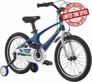 TRIOBLADE Kids Bike 14 16 18 Inch Blue & Pink Children Bicycle Gift for Boys Girls Ages 2-9 Years with Stabilizers
